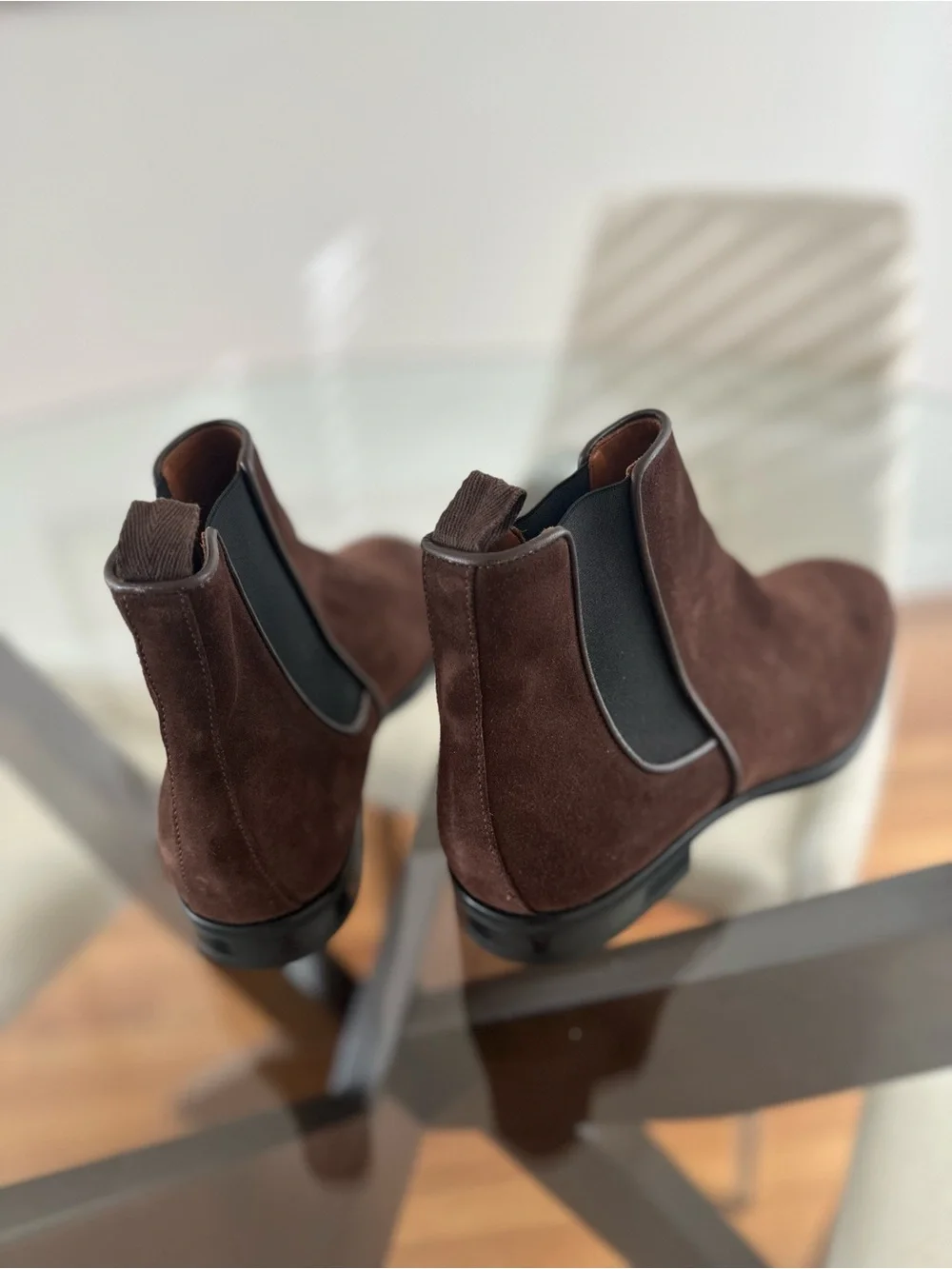 Aquatalia Brown Suede Chukka Boots
